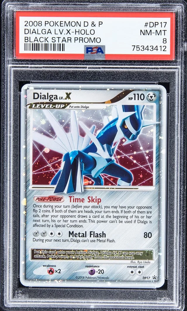 2008 Pokemon D & P Black Star Promo - Holofoil Dialga LV. X #DP17 card image