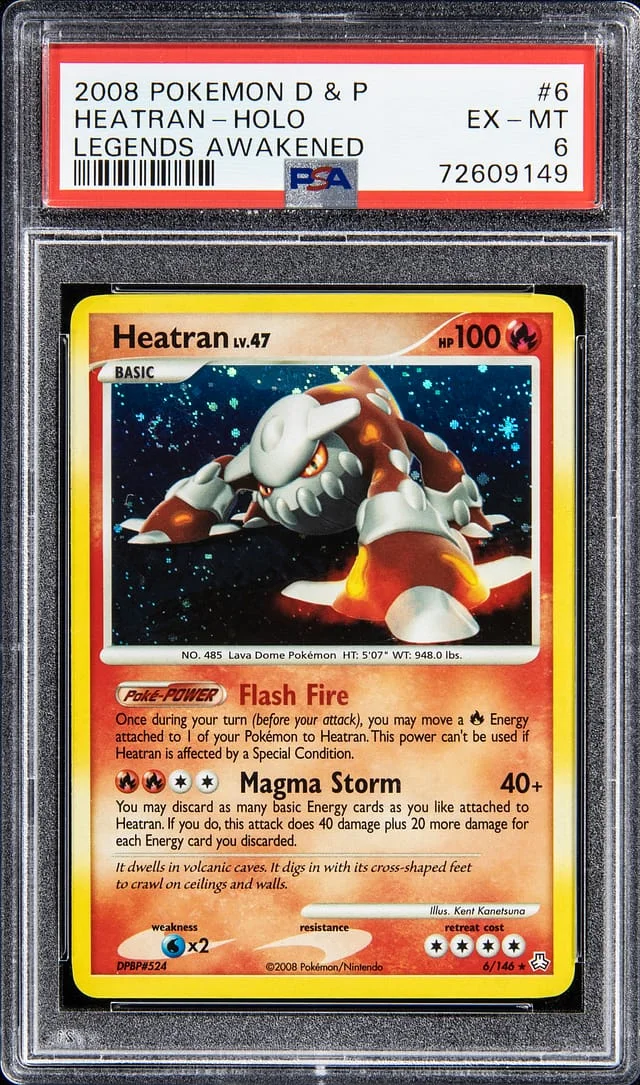 2008 Pokemon D & P Holo Heatran #6 card image