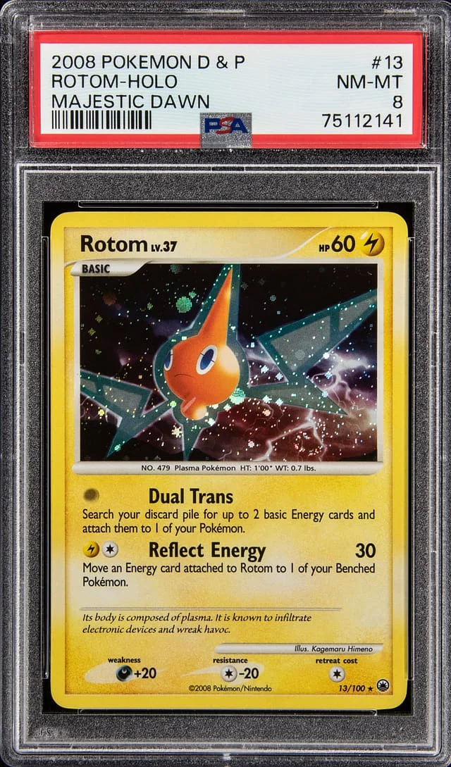 2008 Pokemon D & P Majestic Dawn Holofoil Rotom #13 card image