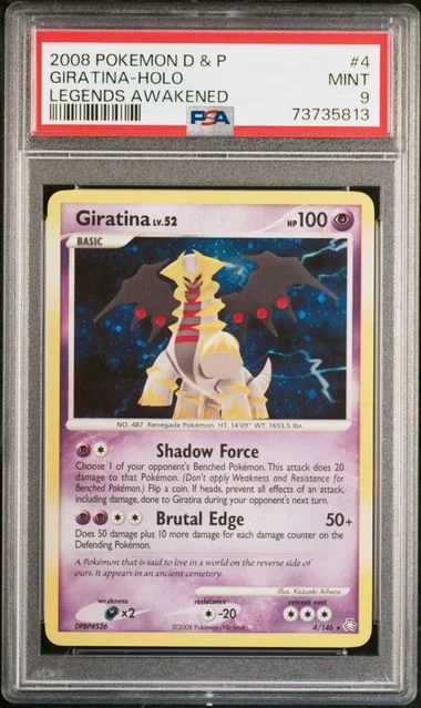 2008 Pokemon Diamond and Pearl Legends Awakened Holofoil Giratina #4 card image