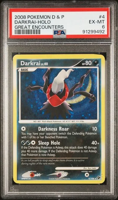 2008 Pokemon Diamond & Pearl Great Encounters Darkrai-Holo #4 card image