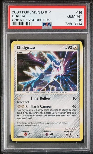 2008 Pokemon Diamond & Pearl Great Encounters Dialga #16 card image