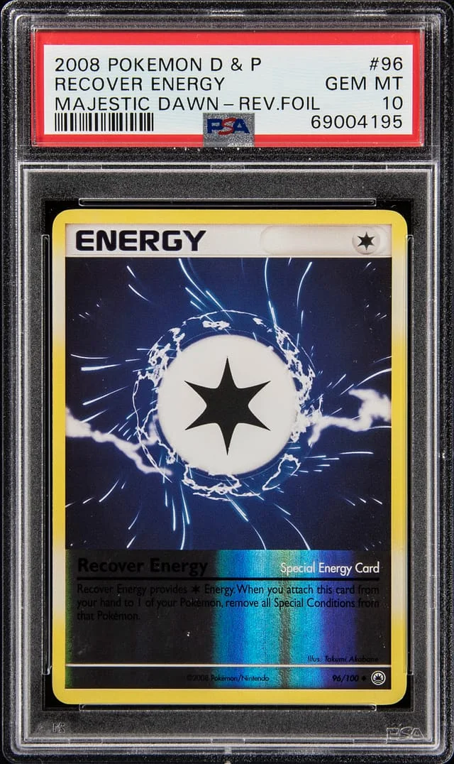 2008 Pokemon Diamond & Pearl Majestic Dawn Reverse Holofoil Recover Energy #96 card image