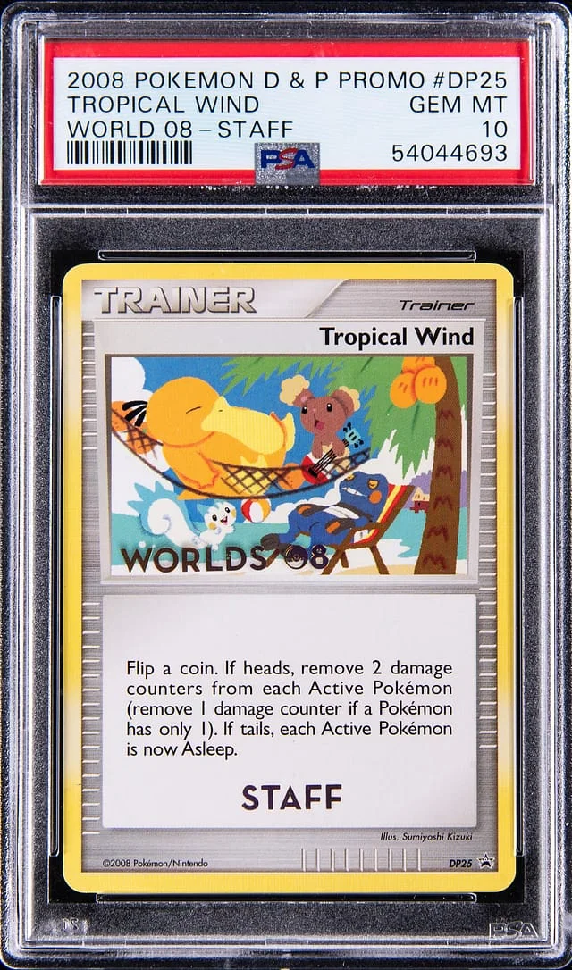 2008 Pokemon Diamond & Pearl Promo World '08 Staff Tropical Wind #DP25 card image