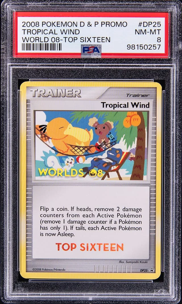 2008 Pokemon Diamond & Pearl Promo Worlds 08 Top Sixteen Tropical Wind #DP25 card image