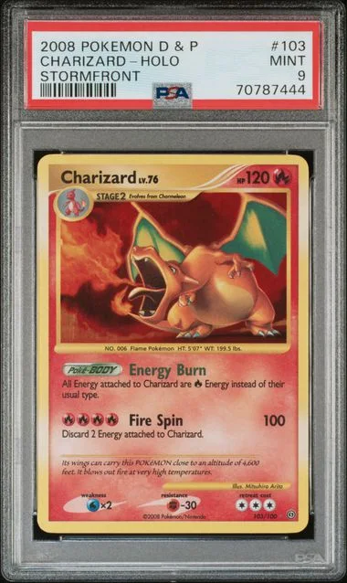 2008 Pokemon Diamond & Pearl Stormfront Holofoil Charizard #103 card image