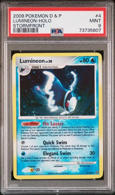 2008 Pokemon Diamond & Pearl Stormfront Lumineon-Holo #4 card image