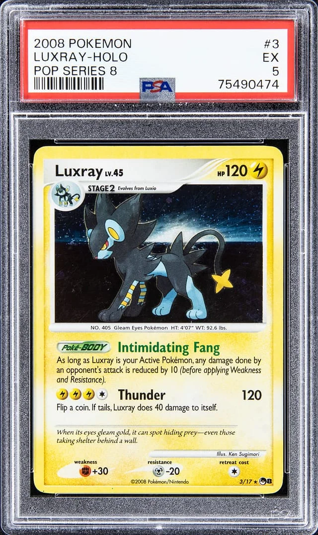 2008 Pokemon Pop Series 8 - Holo Luxray #3 card image