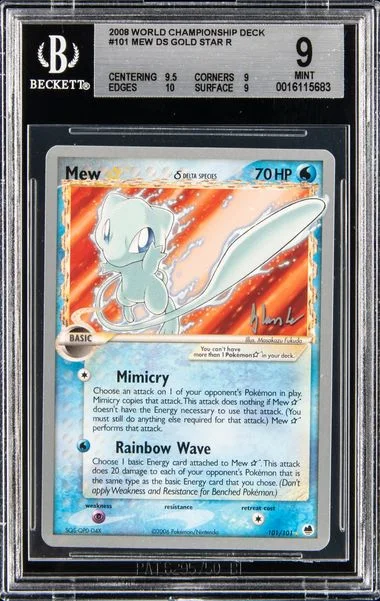 2008 Pokemon World Championships Promo Empotech Mew-Gold Star #101 card image