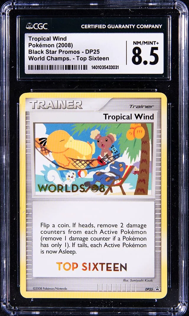 2008 Pokemon World Championships Top 16 Promo Tropical Wind #DP25 card image