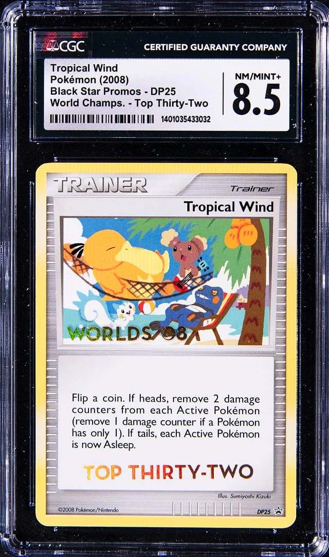 2008 Pokemon World Championships Top 32 Promo Tropical Wind #DP25 card image