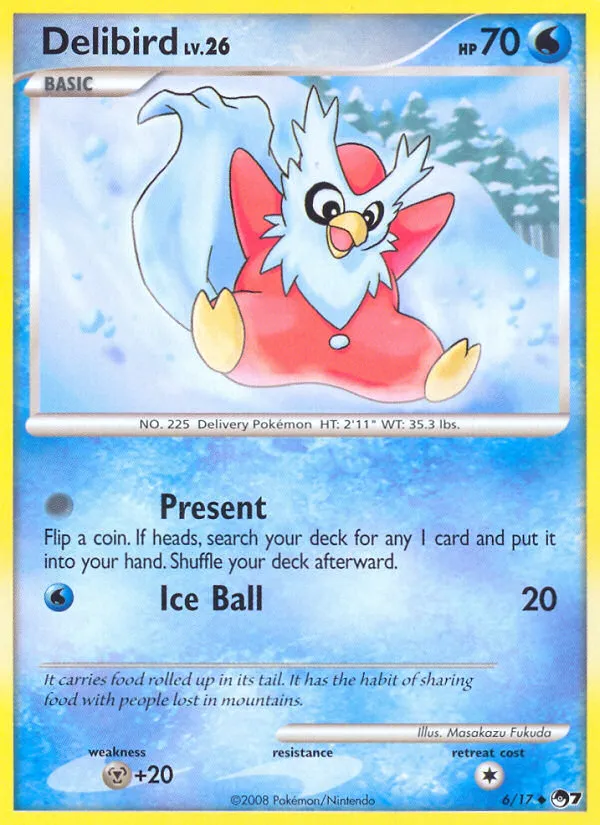 2008 POP Series 7 Delibird Uncommon #06/17 Uncommon card image
