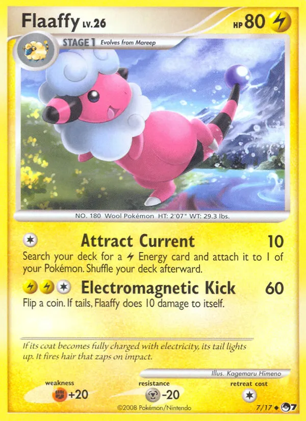 2008 POP Series 7 Flaaffy Uncommon #07/17 Uncommon card image