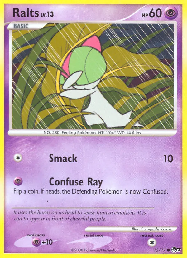 2008 POP Series 7 Ralts Common #15/17 Common card image