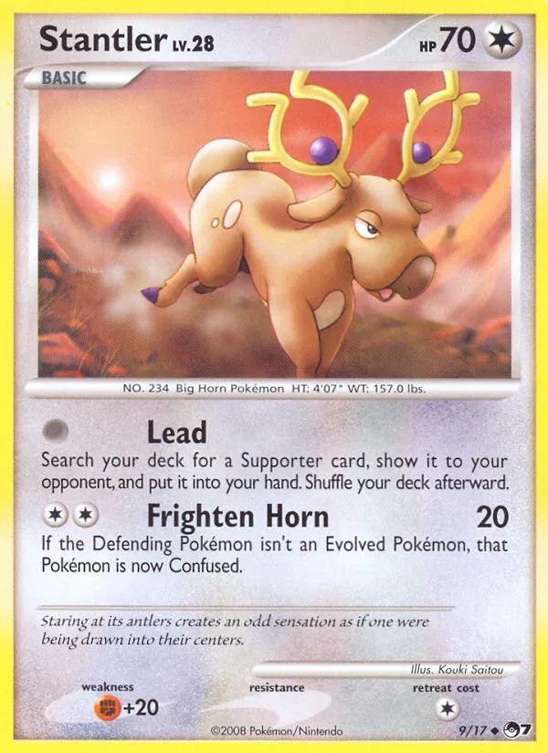 2008 POP Series 7 Stantler Uncommon #09/17 Uncommon card image