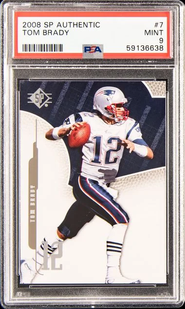2008 SP Authentic Tom Brady #7 card image