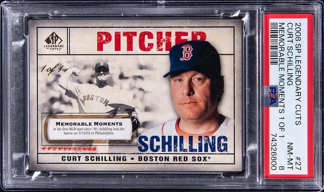 2008 SP Legendary Cuts Curt Schilling Memorable Moments #27 card image