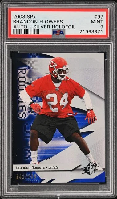 2008 SPx Brandon Flowers Silver Holofoil #97 card image