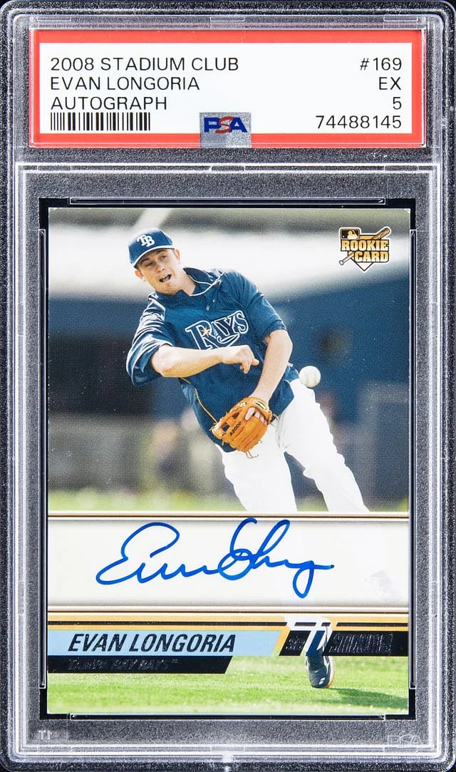 2008 Stadium Club Evan Longoria Autograph #169 card image