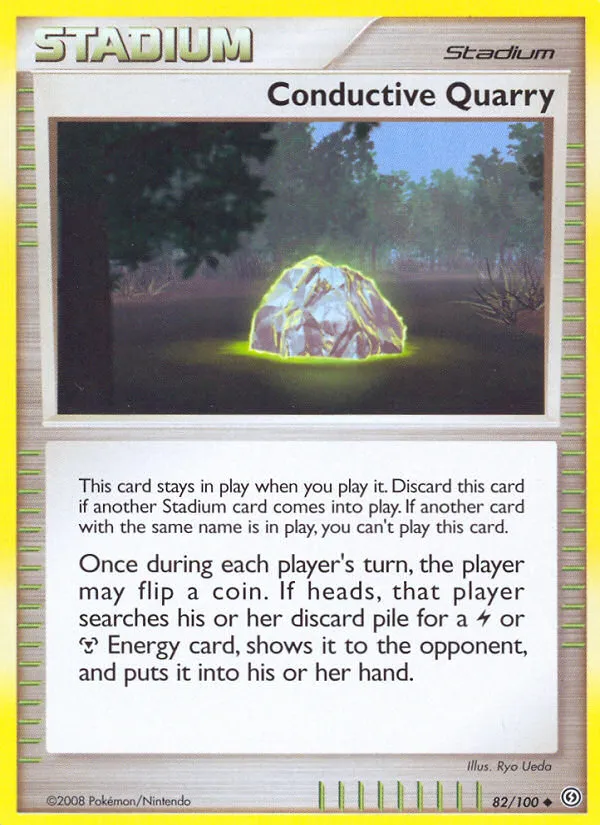 2008 Stormfront Conductive Quarry Uncommon #082/100 Uncommon card image