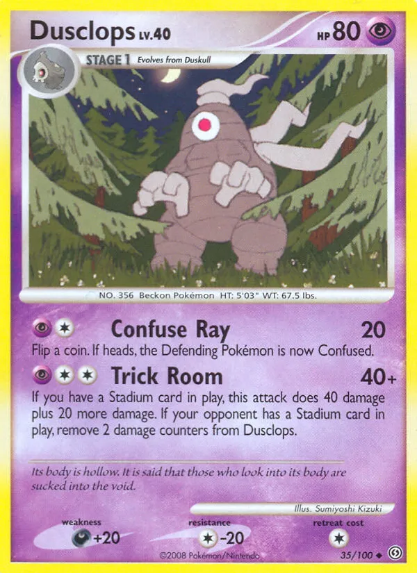 2008 Stormfront Dusclops #035/100 Uncommon card image