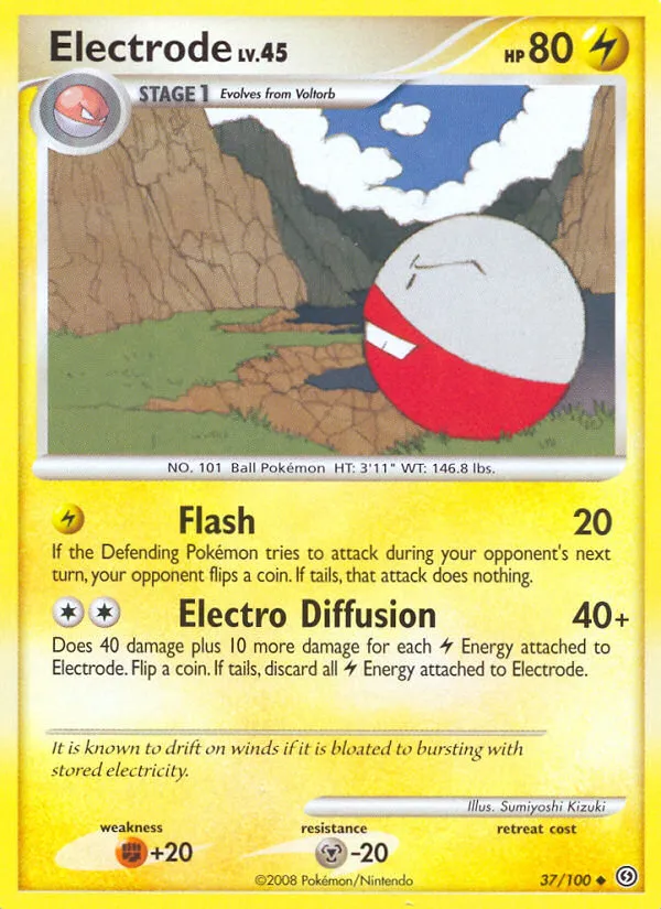 2008 Stormfront Electrode #037/100 Uncommon card image