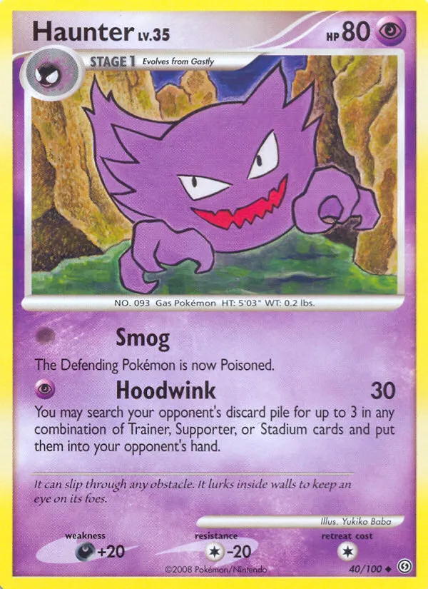 2008 Stormfront Haunter Uncommon #040/100 Uncommon card image