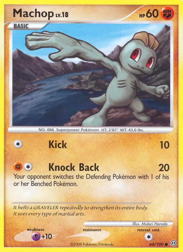 2008 Stormfront Machop Common #064/100 Common card image