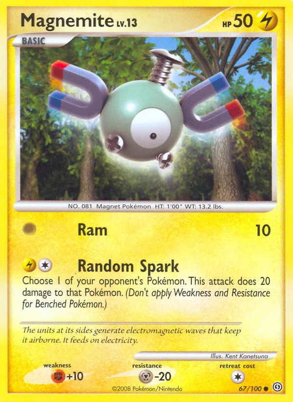 2008 Stormfront Magnemite #067/100 Common card image