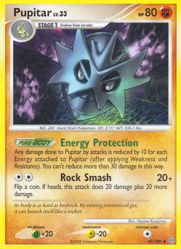 2008 Stormfront Pupitar Uncommon #047/100 Uncommon card image