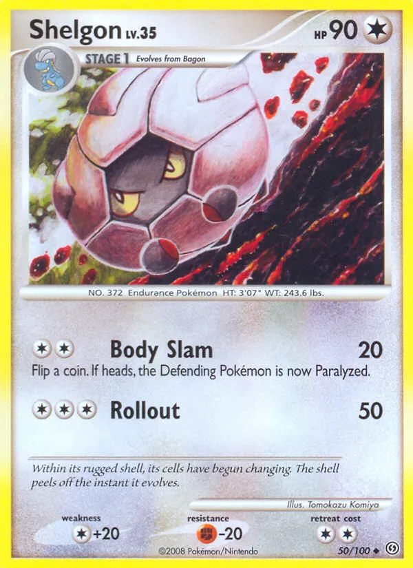 2008 Stormfront Shelgon Uncommon #050/100 Uncommon card image