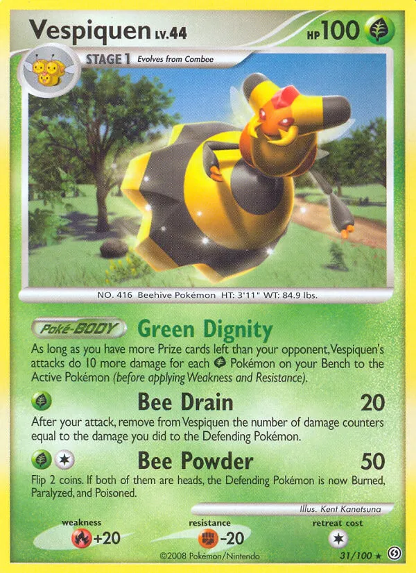 2008 Stormfront Vespiquen #031/100 Rare card image