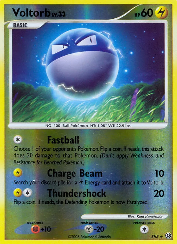 2008 Stormfront Voltorb #SH3 Rare card image