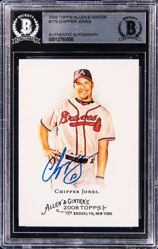 2008 Topps Allen & Ginter Chipper Jones #175 card image