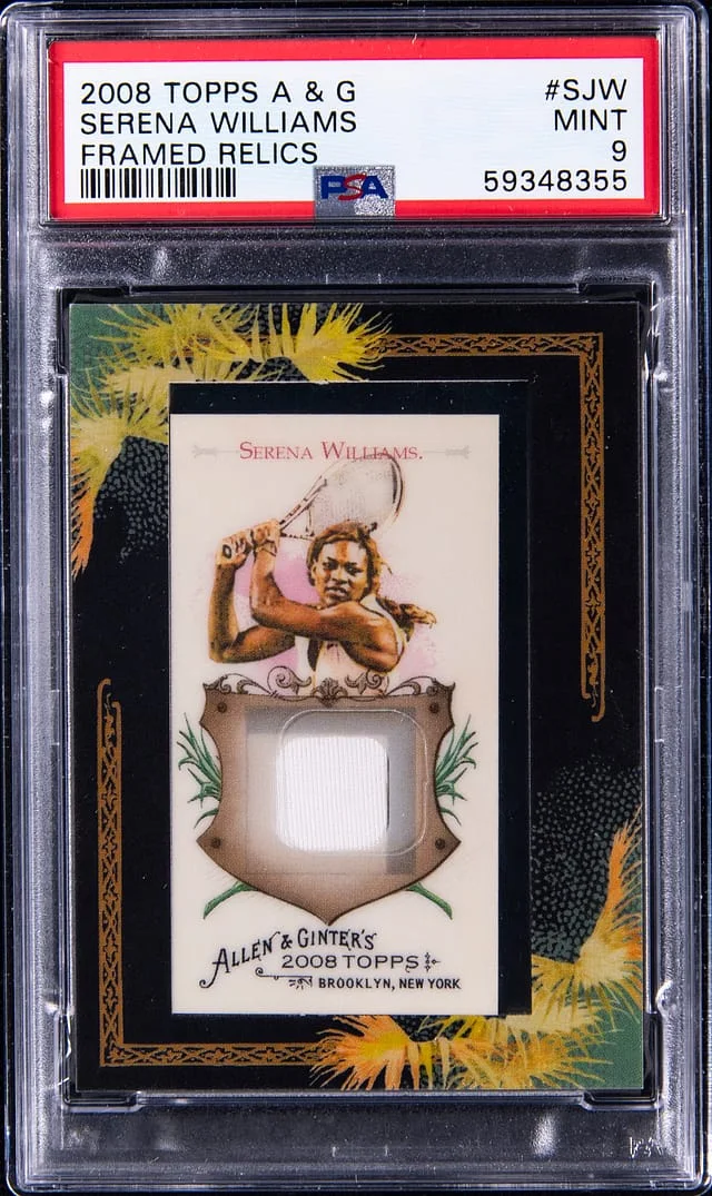 2008 Topps Allen & Ginter Serena Williams Framed Relics #SJW card image