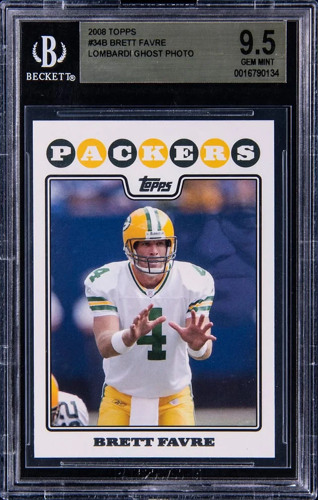 2008 Topps Brett Favre Lombardi Ghost Photo #34B card image