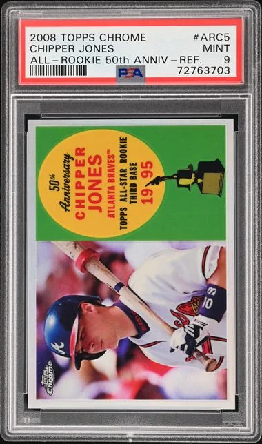 2008 Topps Chrome Chipper Jones All- 50th Anniversary Refractor #ARC5 card image