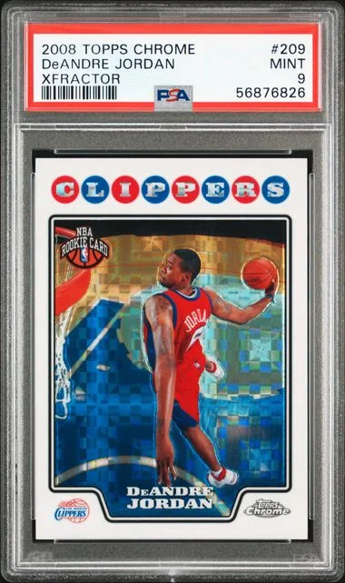2008 Topps Chrome Deandre Jordan #209 card image