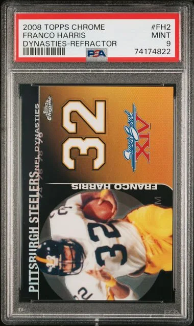 2008 Topps Chrome Franco Harris Dynasties Refractor #FH2 card image