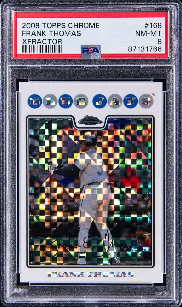 2008 Topps Chrome Frank Thomas XFractor #168 card image