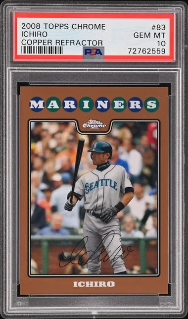 2008 Topps Chrome Ichiro Copper Refractor #83 card image