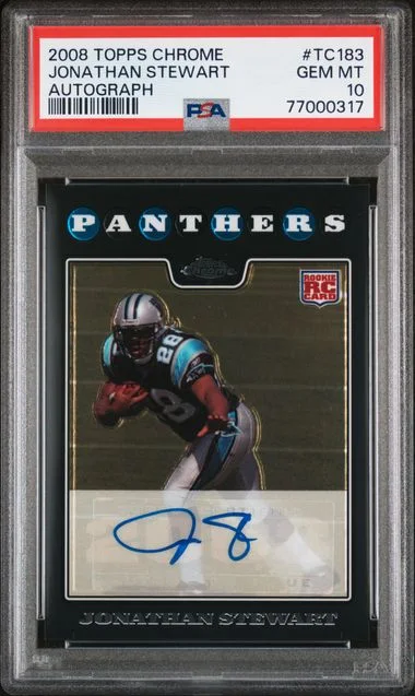 2008 Topps Chrome Jonathan Stewart #TC183 card image