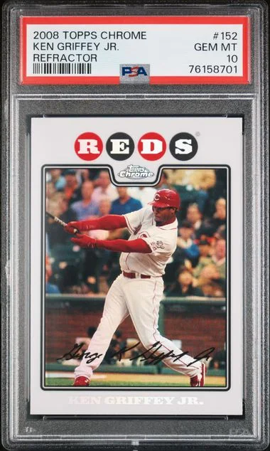2008 Topps Chrome Ken Griffey Jr. Refractor #152 card image