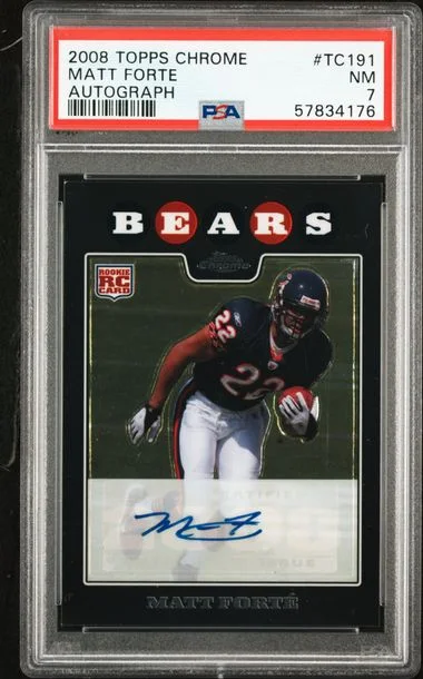 2008 Topps Chrome Matt Forte Autograph #TC191 card image