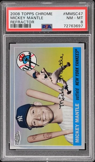 2008 Topps Chrome Mickey Mantle Refractor #MMSC47 card image