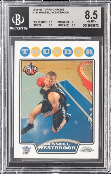 2008 Topps Chrome Russell Westbrook #184 card image