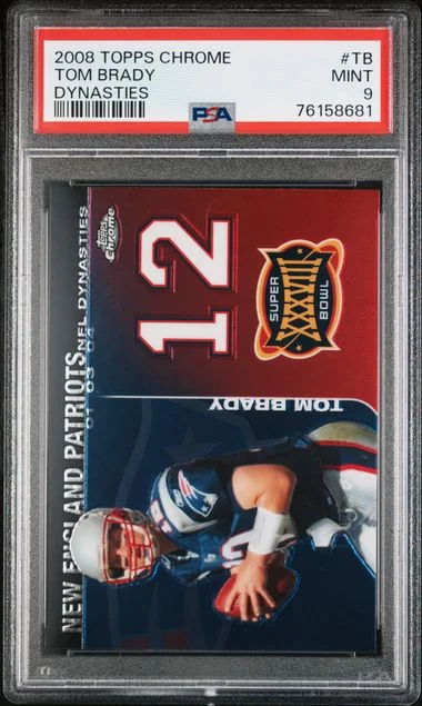 2008 Topps Chrome Tom Brady Dynasties #DYNC-TB card image