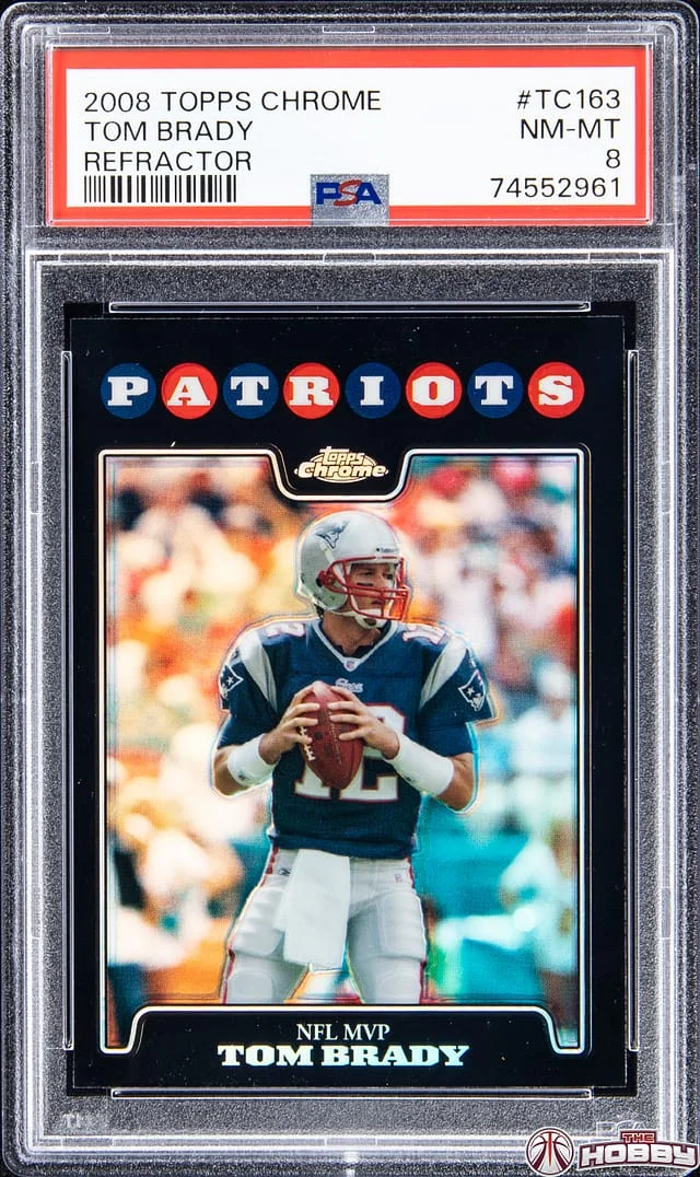 2008 Topps Chrome Tom Brady Refractor #TC163 card image