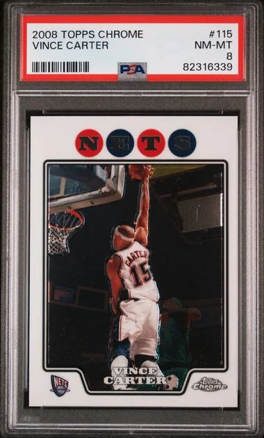 2008 Topps Chrome Vince Carter #115 card image