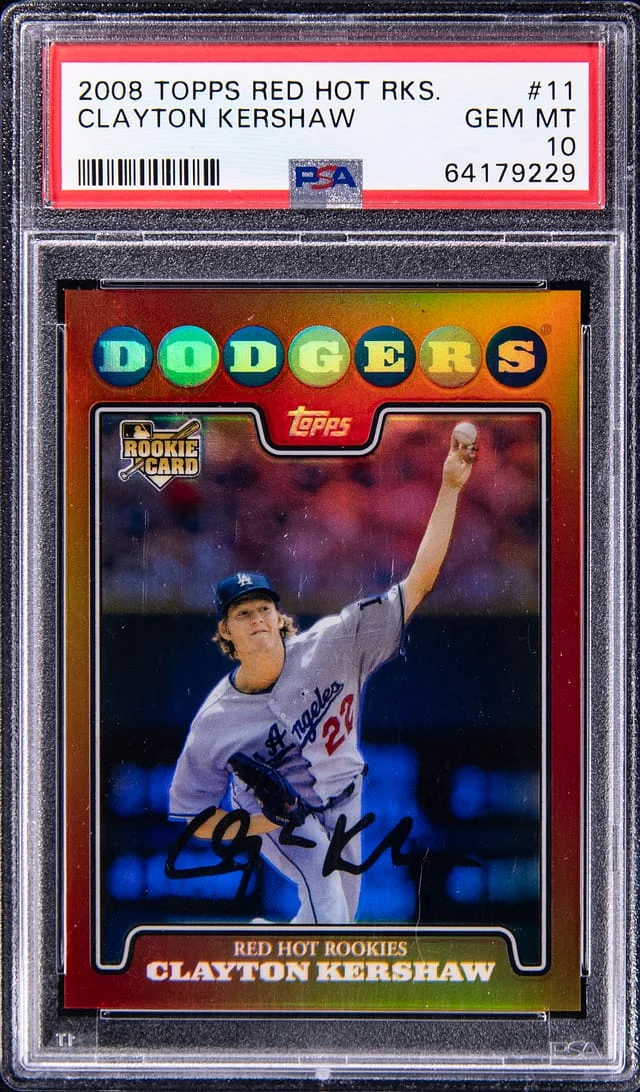 2008 Topps Clayton Kershaw Red Hot Rookies #11 card image